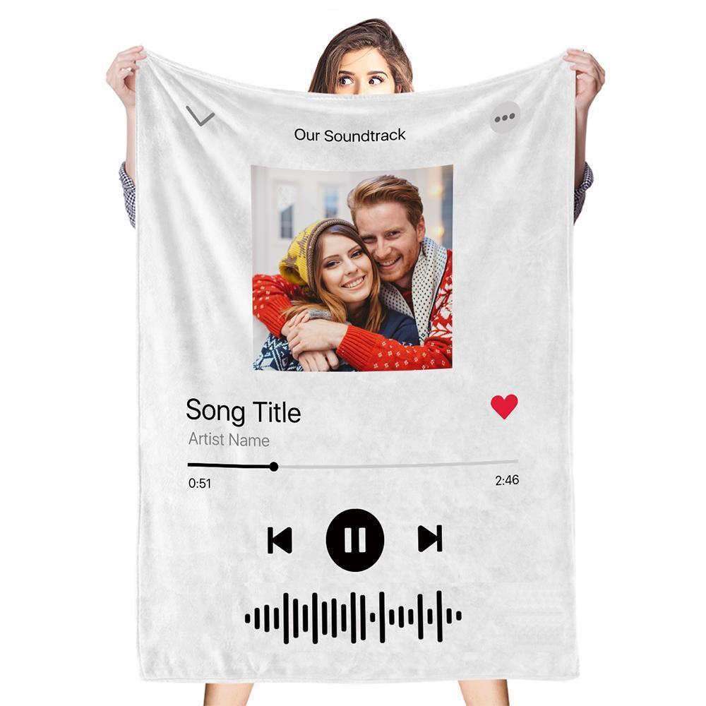 Regalo Per La Coperta Con Canzone Musicale Personalizzata Con Codice Scansionabile Per L'amante