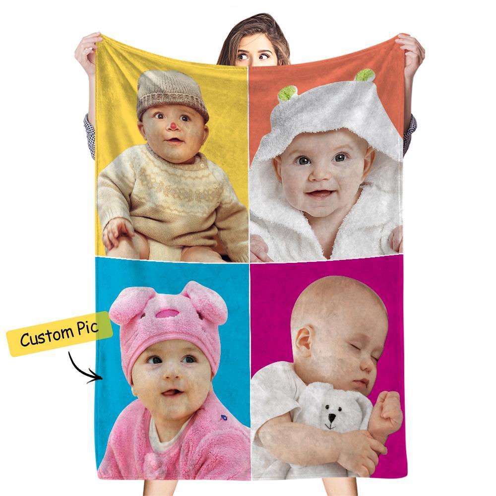 Coperta Fotografica Personalizzata Coperte Collage Personalizzate Con Coperta Fotografica Commemorativa Della Famiglia Di Immagini