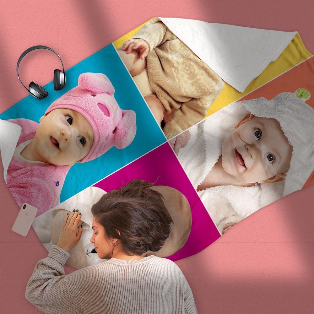 Coperta Fotografica Personalizzata Coperte Collage Personalizzate Con Coperta Fotografica Commemorativa Della Famiglia Di Immagini