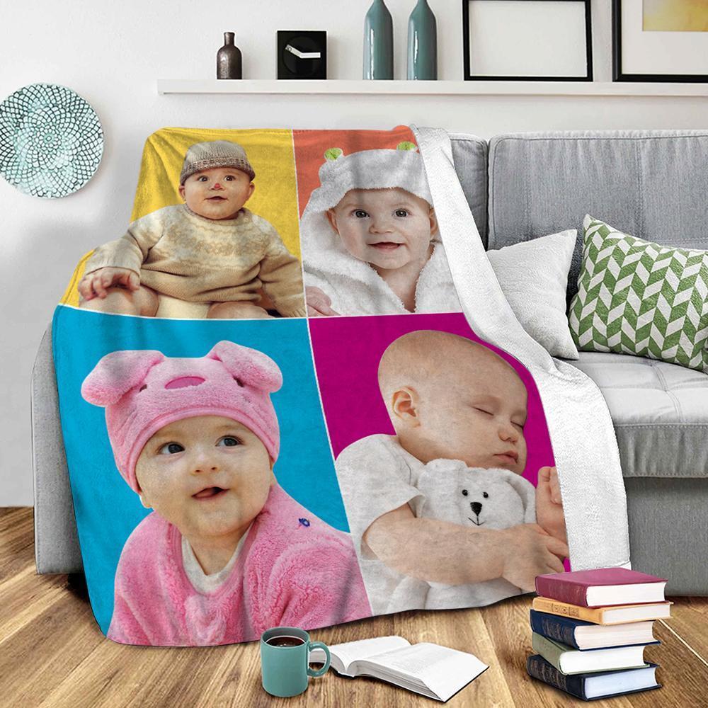 Coperta Fotografica Personalizzata Coperte Collage Personalizzate Con Coperta Fotografica Commemorativa Della Famiglia Di Immagini