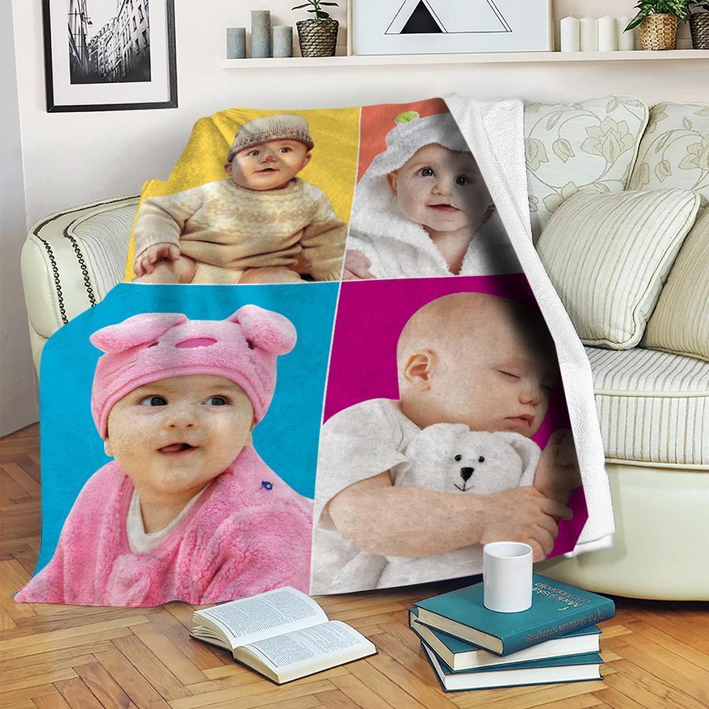 Coperta Fotografica Personalizzata Coperte Collage Personalizzate Con Coperta Fotografica Commemorativa Della Famiglia Di Immagini