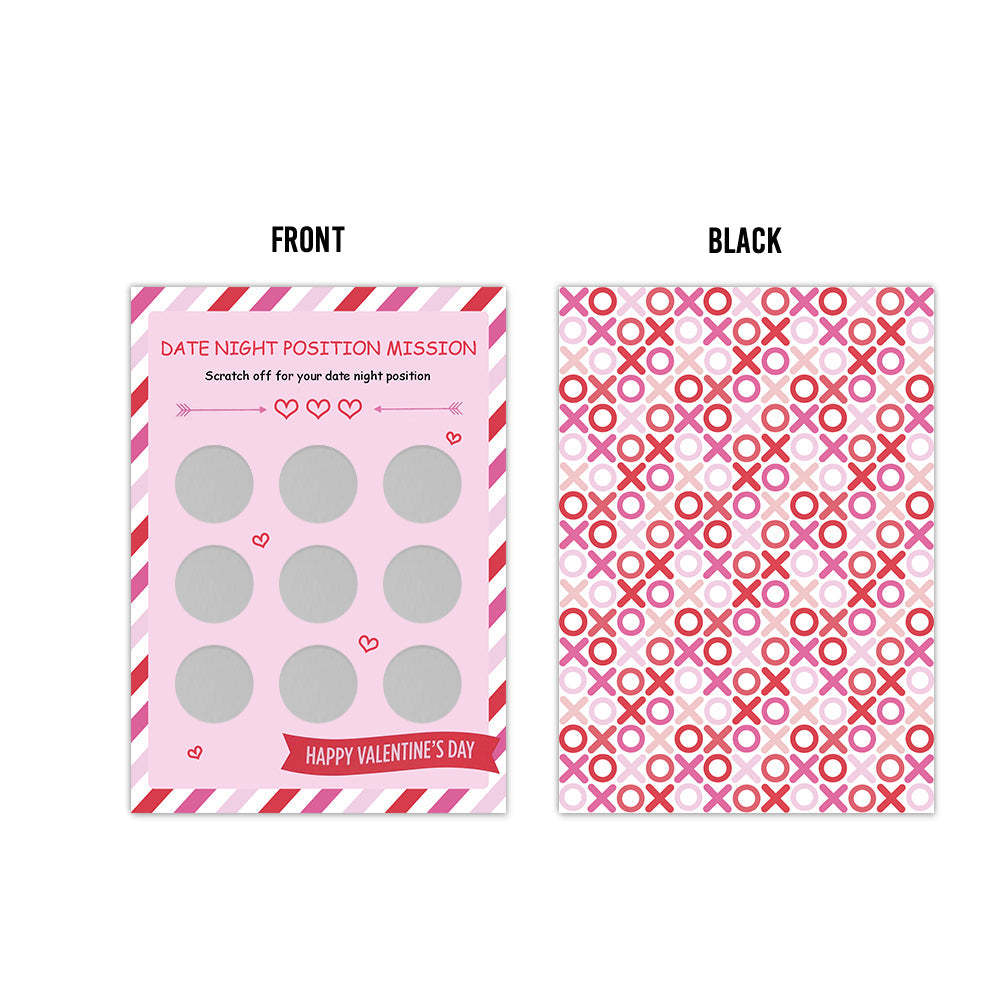 Giorno Di San Valentino Data Notte Naughty Scratch Card Surprise Funny Position Scratch Off Card - soufeelit