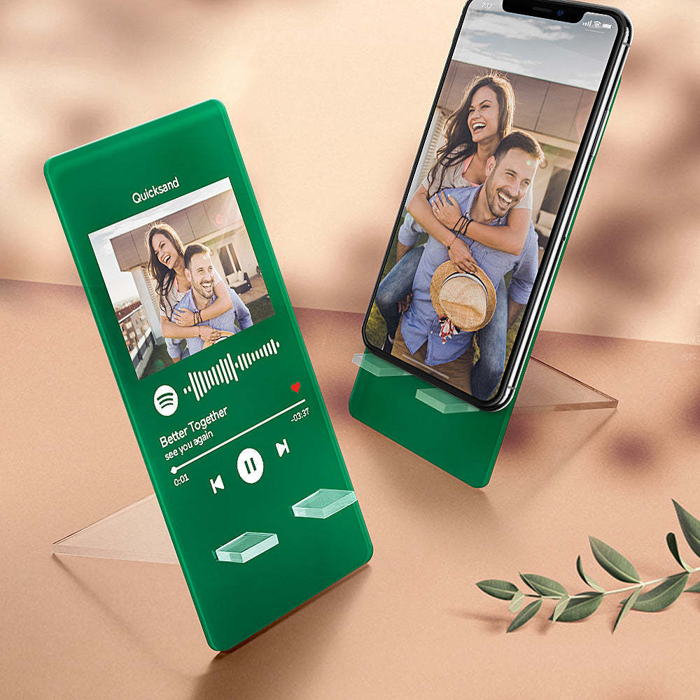 Supporti Per Telefoni Cellulari Personalizzati Con Codice Spotify Album Scansionabile Con Cornice Per Foto Con Codice Spotify Per Regalo Da Scrivania In Ufficio - soufeelit