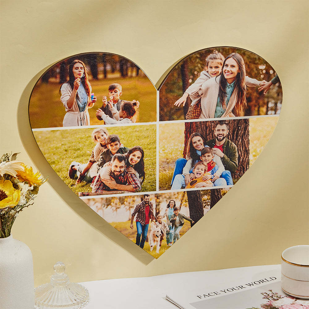 Collage Di Foto A Forma Di Cuore Personalizzato Decorazione Murale Personalizzata Regali Di San Valentino - soufeelit