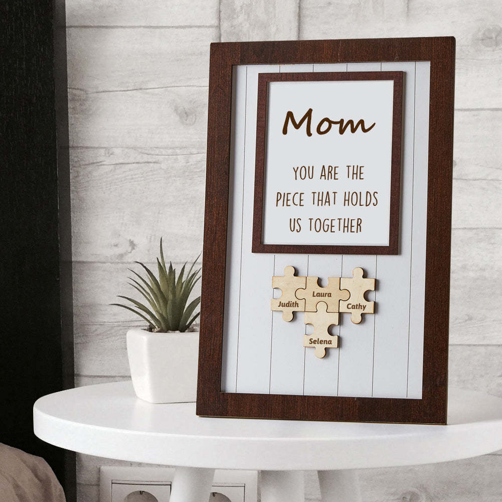 Segno Del Puzzle Della Mamma Per La Festa Della Mamma, Sei Il Pezzo Che Ci Tiene Insieme, Regalo Personalizzato Mamma Perfetta - soufeelit