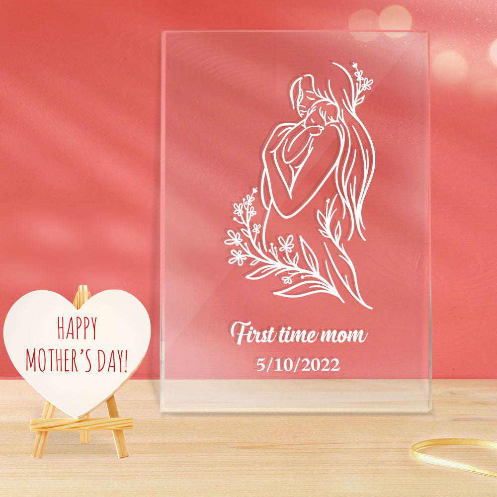 Regalo Per La Festa Della Mamma Lampada In Acrilico Con Nome Personalizzato - soufeelit -Lampada Personalizzata