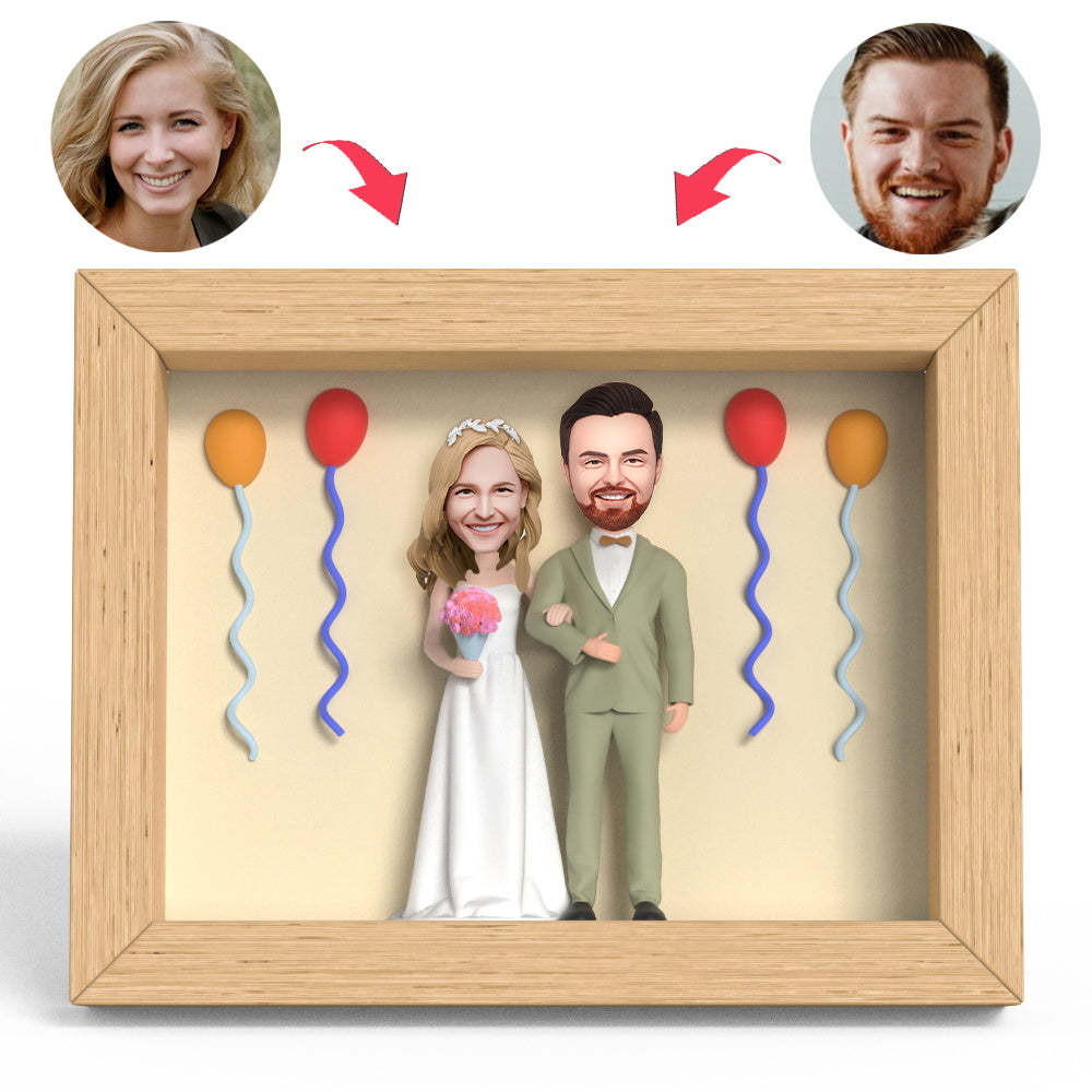 Regalo Di San Valentino Matrimonio Palloncino Figura In Argilla Regali Con Cornice - soufeelit