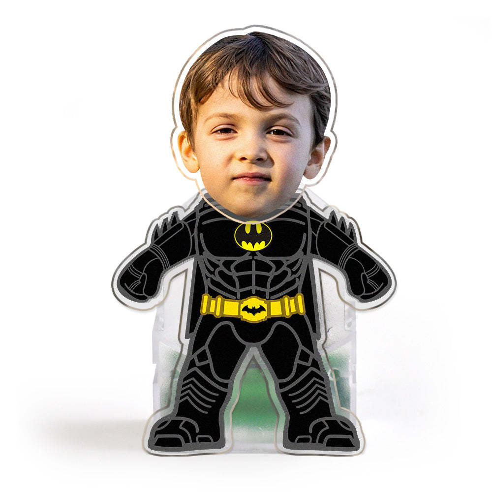 Custom Face Batman Scuotere La Testa Ornamento Personalizzato Cruscotto Auto Decorazione Home Desktop Ornamento - soufeelit