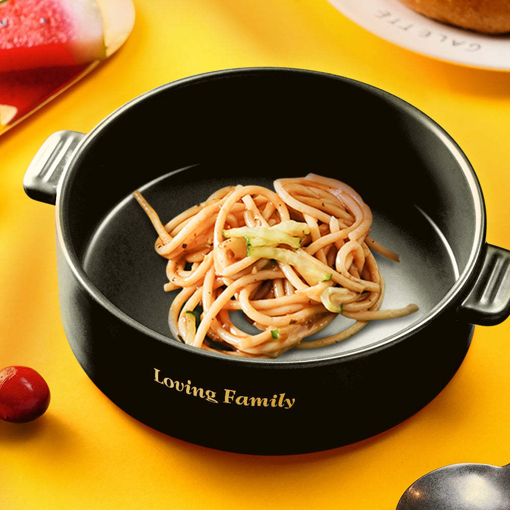 Decorazione Per La Casa Di Stoviglie In Ceramica Binaurale Con Piastra Incisa Personalizzata - soufeelit