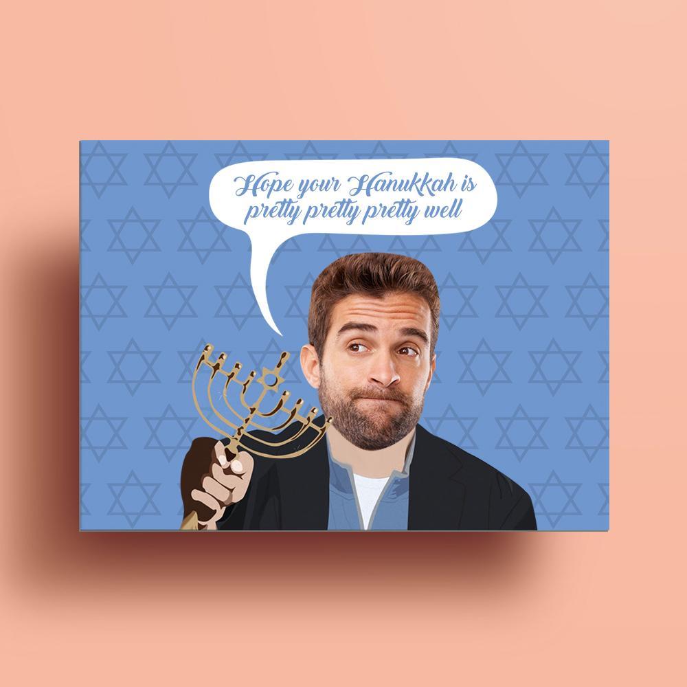 Biglietto Di Hanukkah Divertente Personalizzato Con Incisione Regalo Di Hanukkah Per Lui