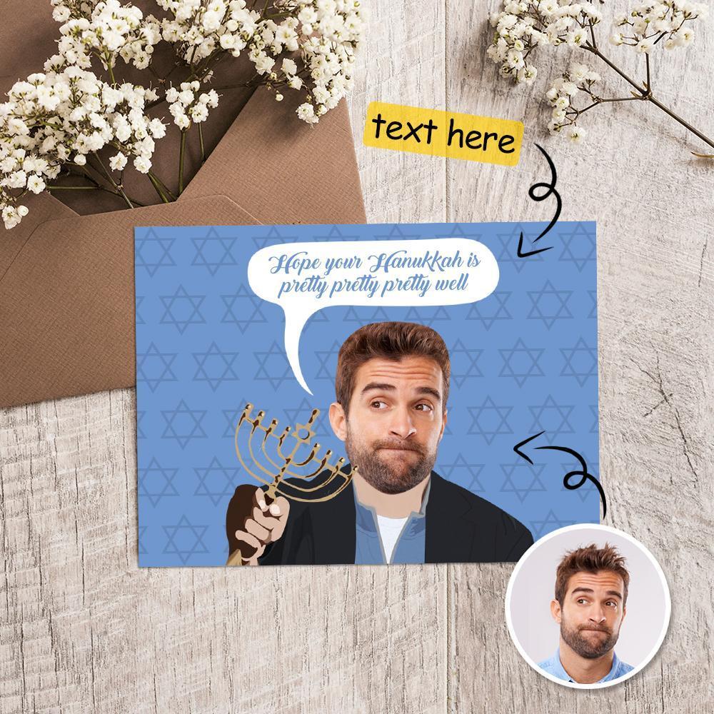 Biglietto Di Hanukkah Divertente Personalizzato Con Incisione Regalo Di Hanukkah Per Lui