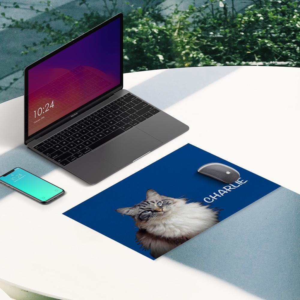 Tappetino Per Mouse Personalizzato Con Foto Per Animali Domestici Regalo Di Testo Personalizzato