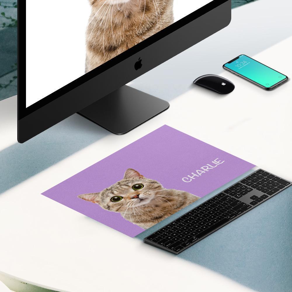 Tappetino Per Mouse Personalizzato Con Foto Per Animali Domestici Regalo Di Testo Personalizzato