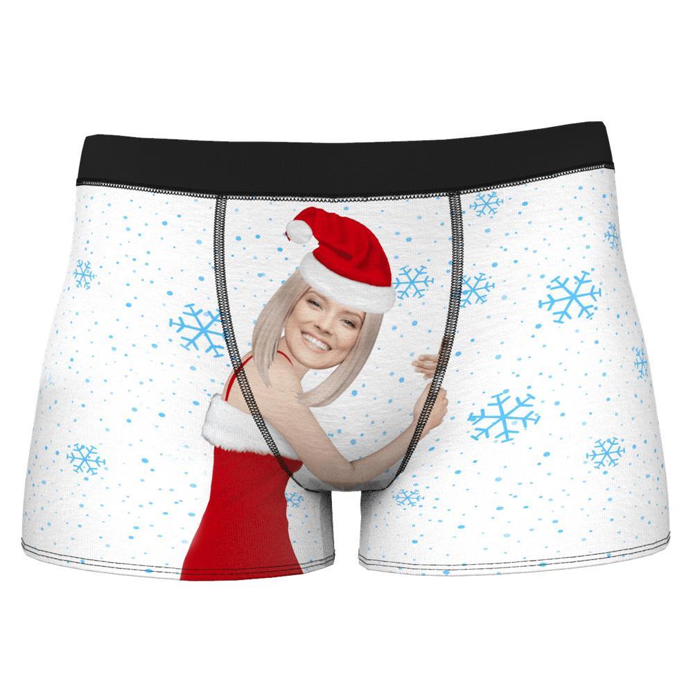 Idee Regalo Di Natale, Intimo Natalizio Da Uomo Viso Personalizzato Face On Body Boxer