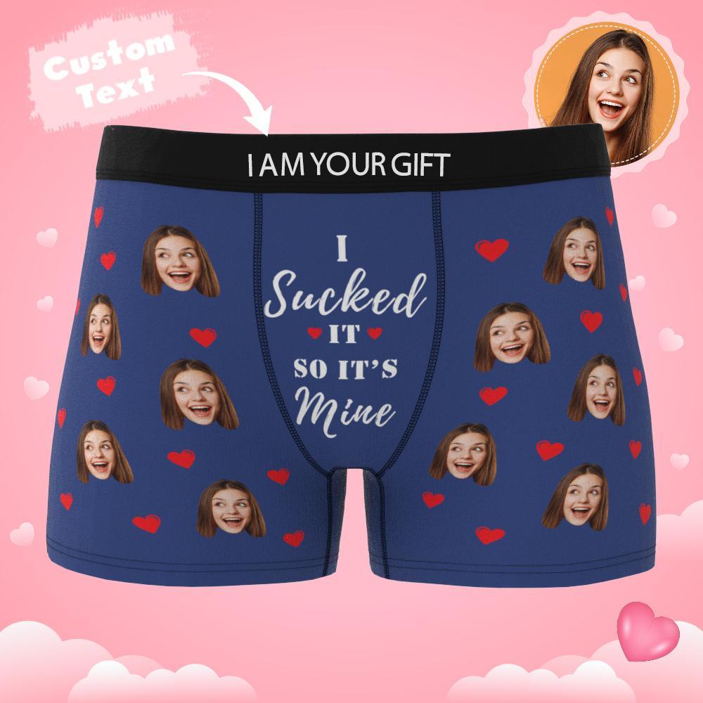 Boxer Personnalisé Avec Texte Et Ceinture Humoristique Pour Homme - C'est À Moi (Ar View)