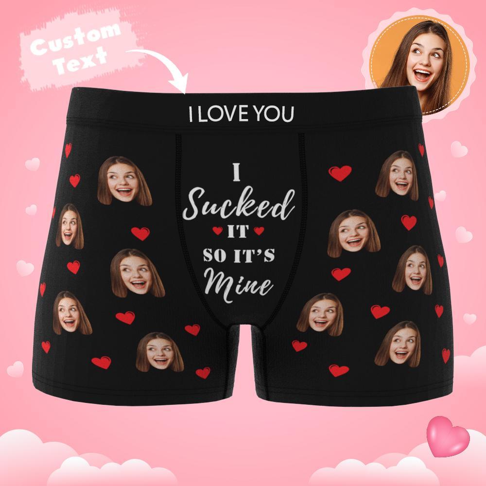 Boxer Personnalisé Avec Texte Et Ceinture Humoristique Pour Homme - C'est À Moi (Ar View)