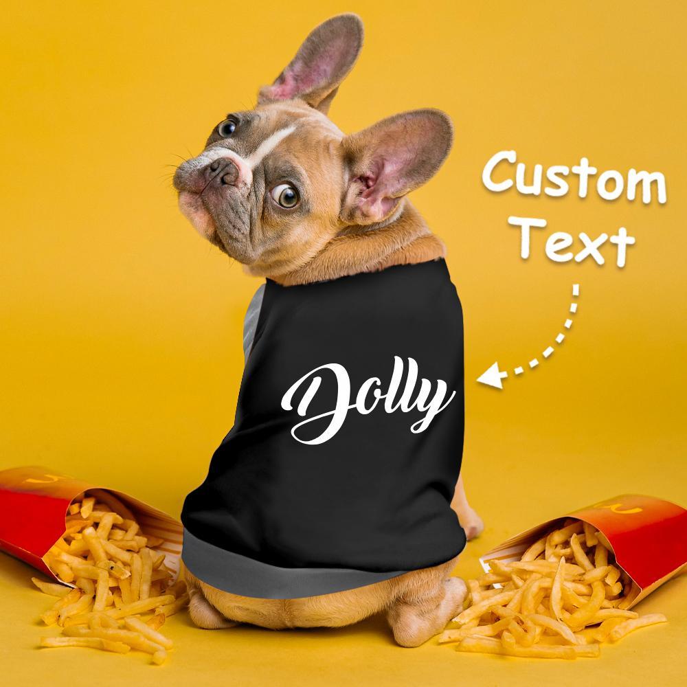 Canotta Per Cani Con Incisione Personalizzata Canotta Per Cani Personalizzata Per Cani Nero