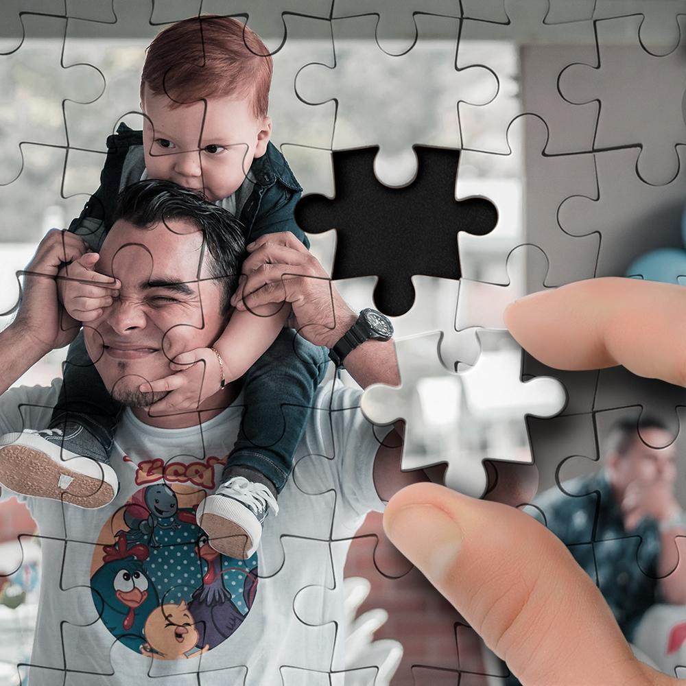 Regali Per La Festa Del Papà Puzzle Fotografico Personalizzato, Crea I Tuoi Puzzle Per Adulti 35-1000 Pezzi