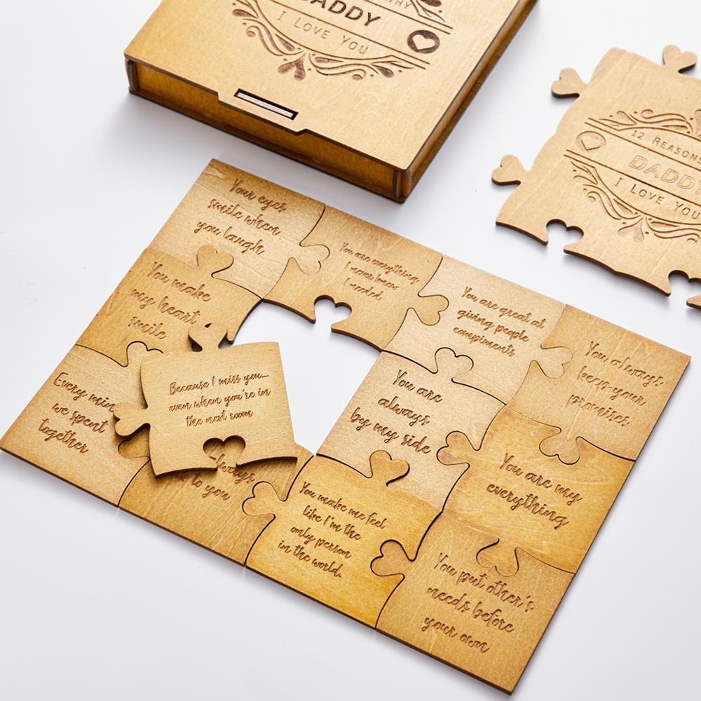 Puzzle Con Incisione Personalizzata Motivi Per Cui Ti Amo Regalo Di Ringraziamento Regalo Di Anniversario