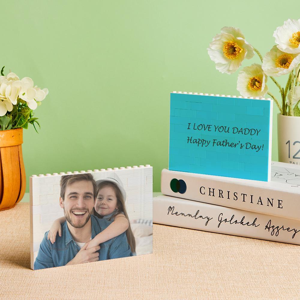 Mattoni Da Costruzione Personalizzati Blocco Fotografico Personalizzato Regalo A Forma Quadrata Per Padre - soufeelit