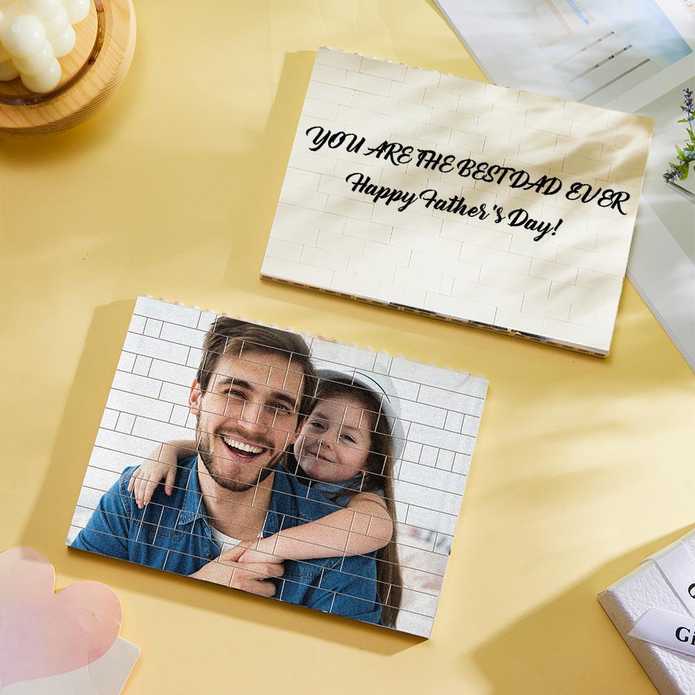 Mattoni Da Costruzione Personalizzati Blocco Fotografico Personalizzato Regalo A Forma Quadrata Per Padre - soufeelit