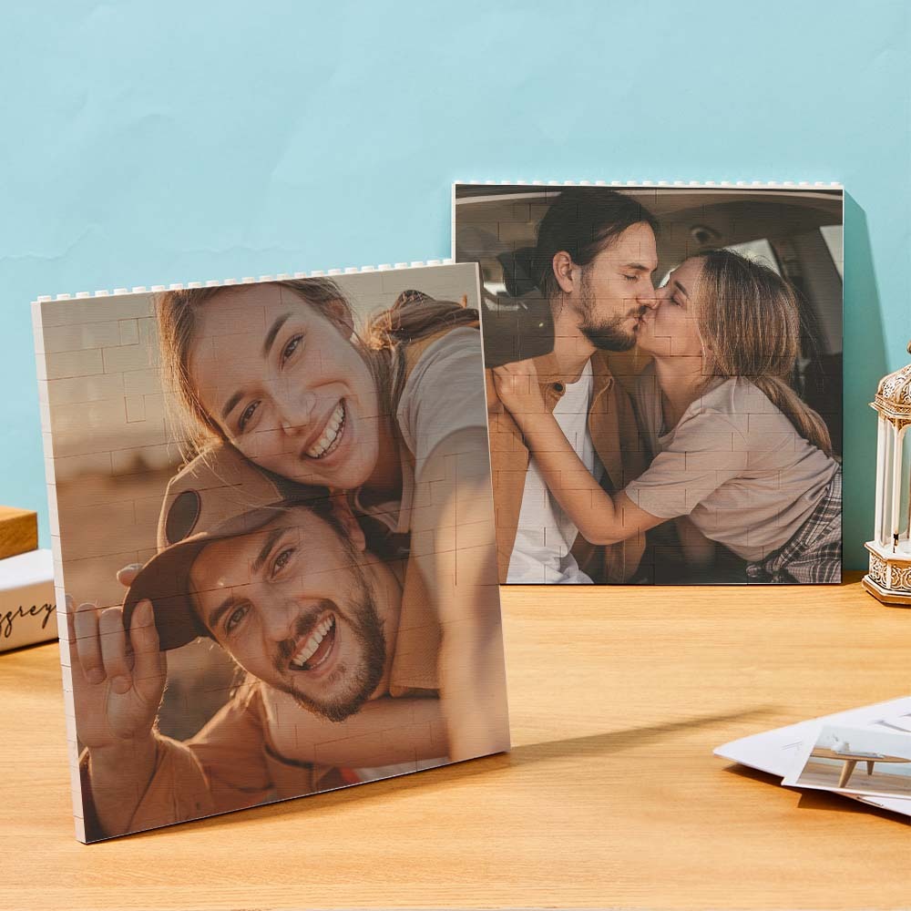 Cornice Di Testo Personalizzata Con Codice Spotify Per Blocco Foto Quadrato In Mattoni Da Costruzione Personalizzati - soufeelit