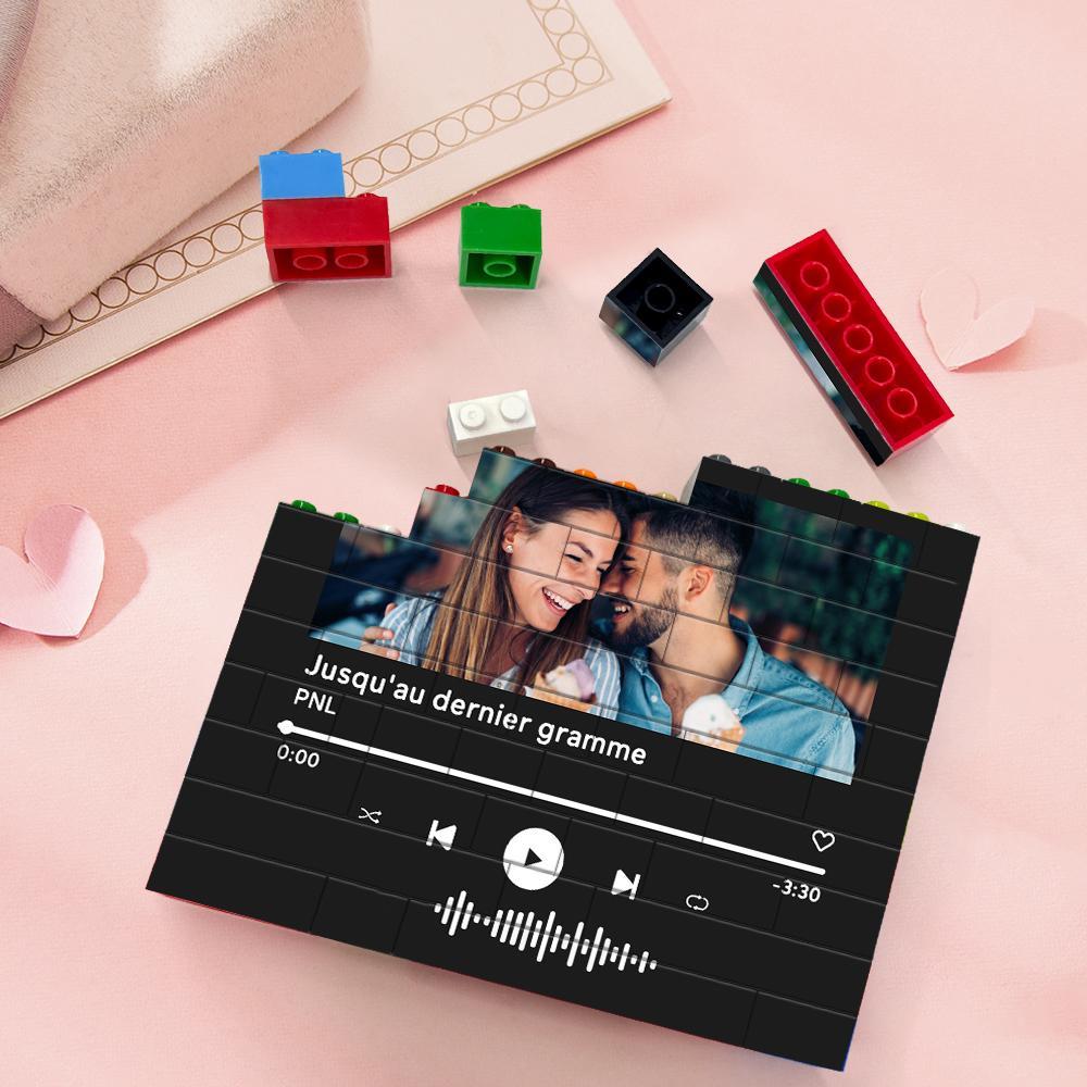 Codice Musicale Personalizzato Costruzione Di Mattoni Blocco Fotografico Personalizzato Colori Puzzle Di Mattoni Regali Per Lei - soufeelit