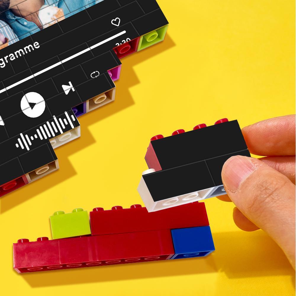 Codice Musicale Personalizzato Costruzione Di Mattoni Blocco Fotografico Personalizzato Colori Puzzle Di Mattoni Regali Per Lei - soufeelit