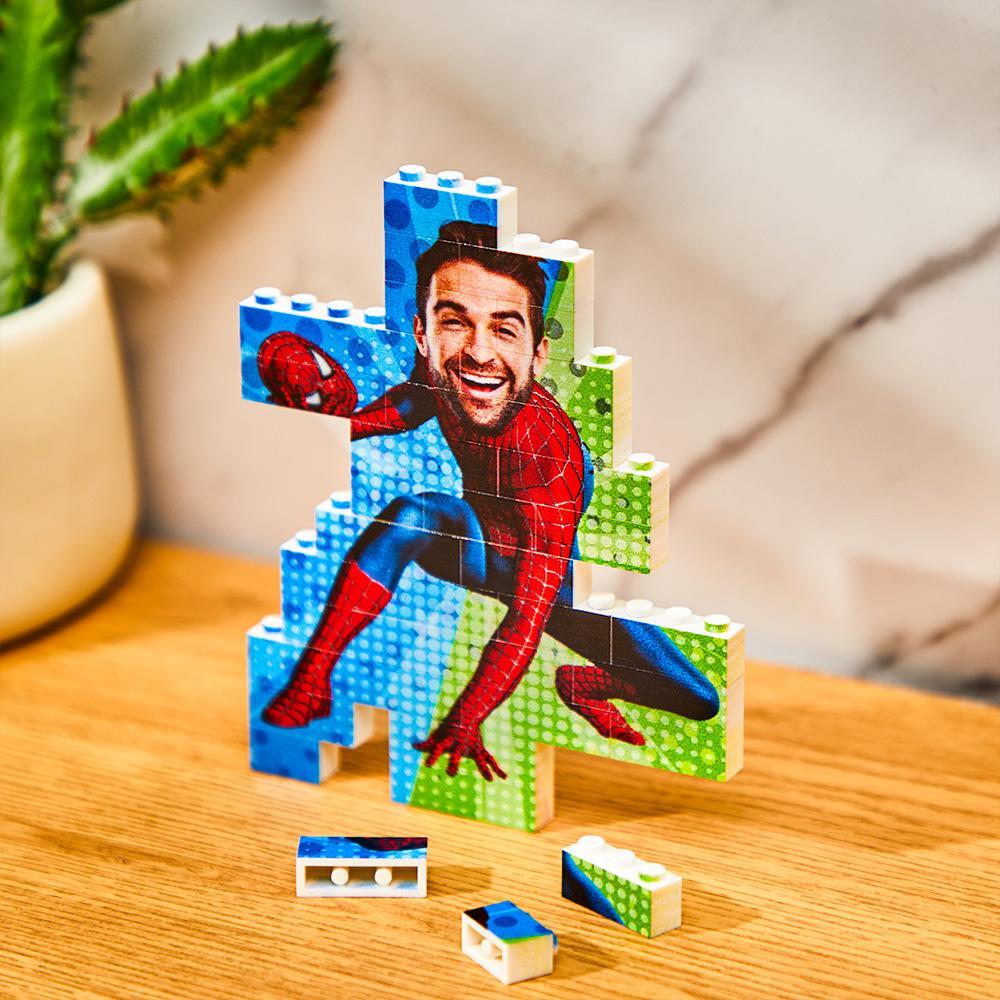 Foto Personalizzata Minime Building Brick Puzzle Photo Block Regalo Per Lui - soufeelit