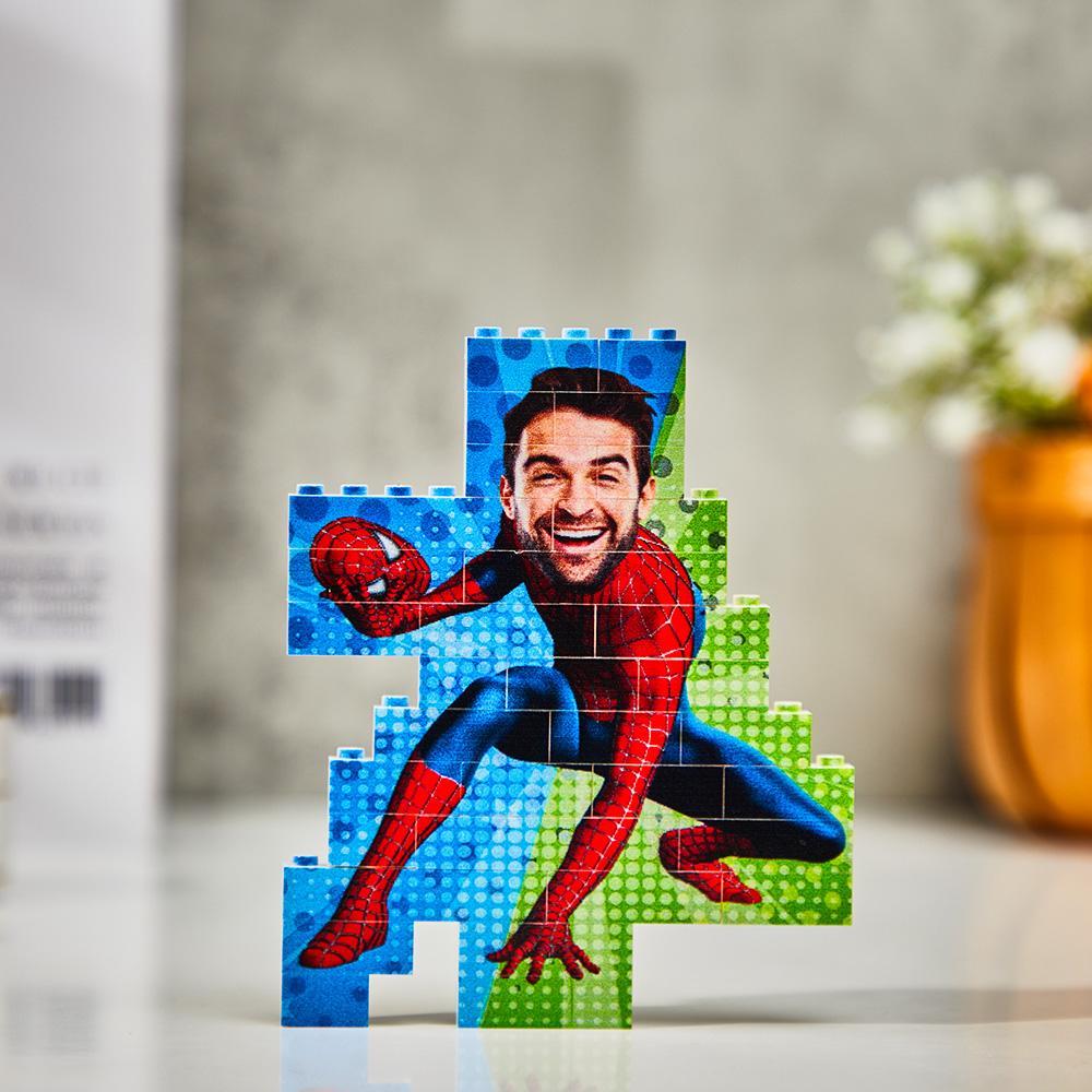 Foto Personalizzata Minime Building Brick Puzzle Photo Block Regalo Per Lui - soufeelit