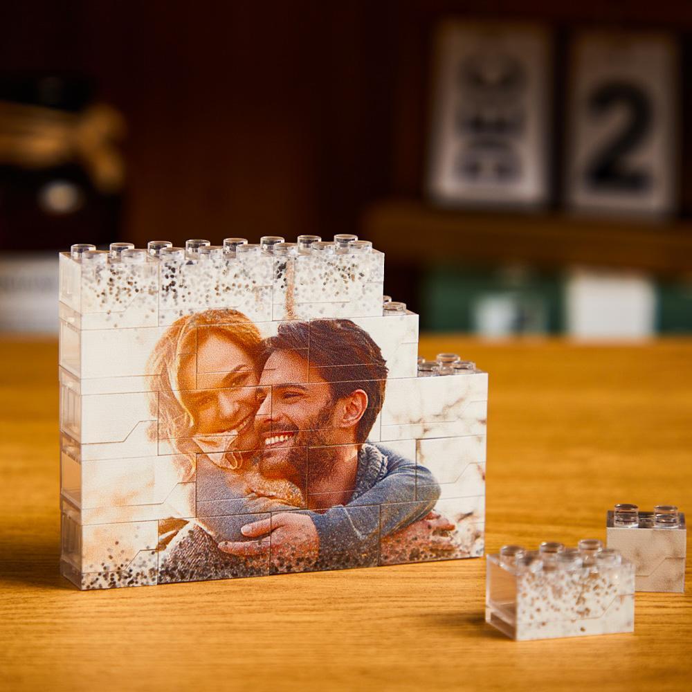 Custom Photo LED Light Building Brick Multicolor Light Up Building Bricks Gift for Him - soufeelus