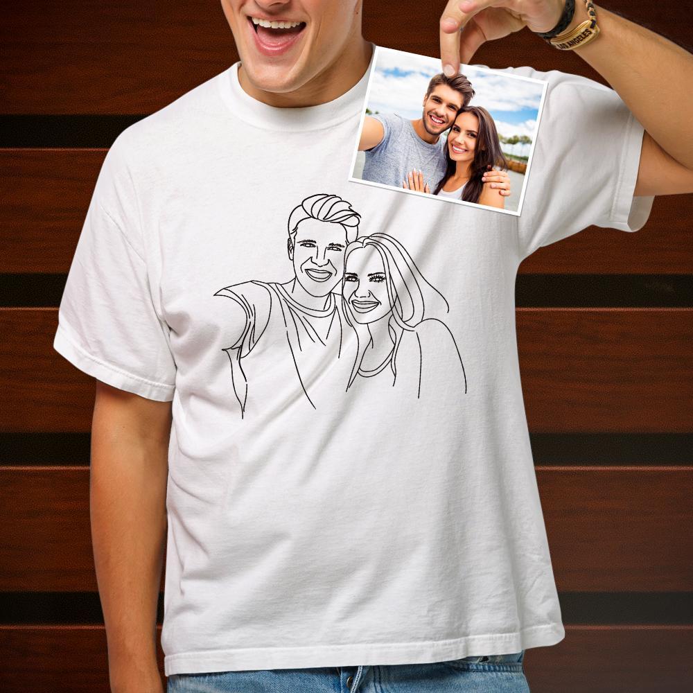 T-shirt Personalizzata Con La Tua Foto, Regalo Per Le Coppie - soufeelit