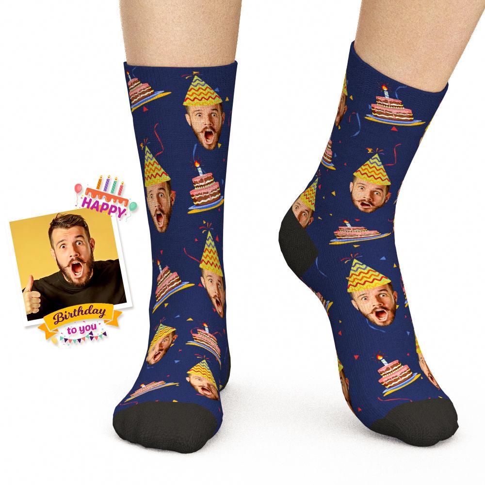 Buon Compleanno Calzini Personalizzati Calzini Viso Regali Di Compleanno