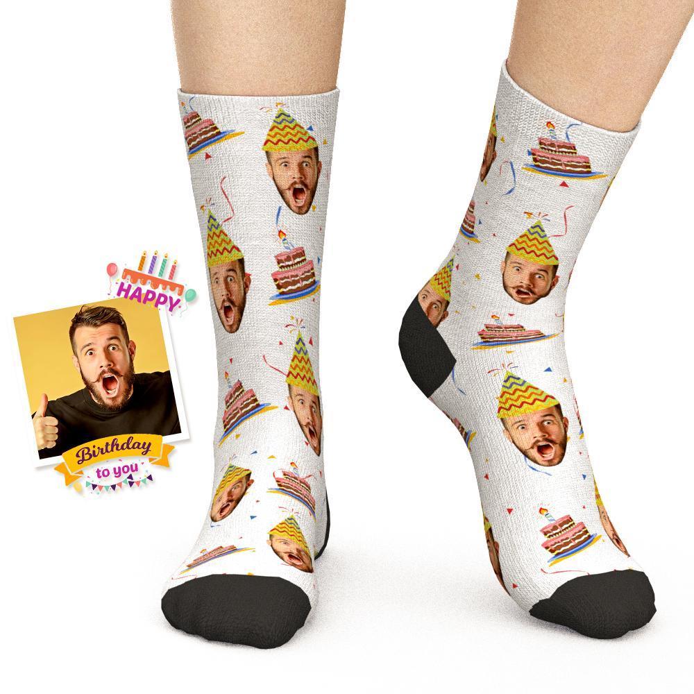 Buon Compleanno Calzini Personalizzati Calzini Viso Regali Di Compleanno