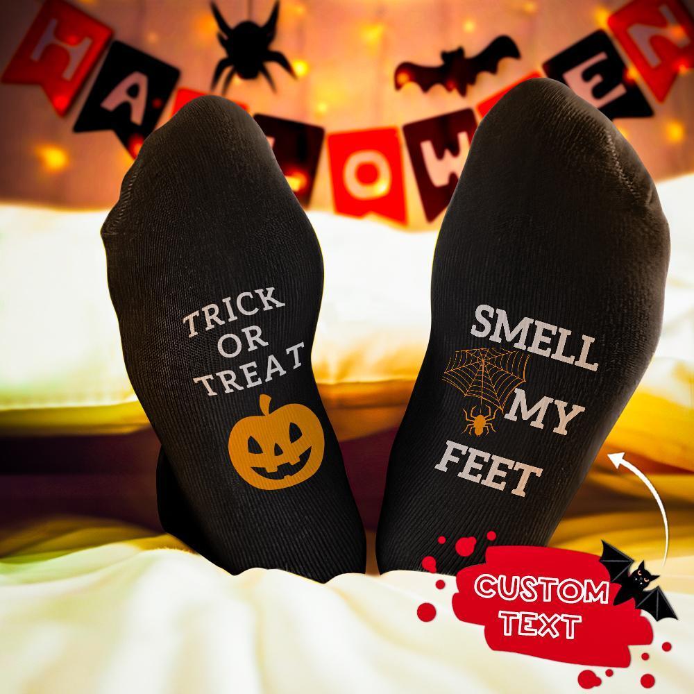 Regalo Di Halloween Dolcetto O Scherzetto Personalizzato Calzini Incisi