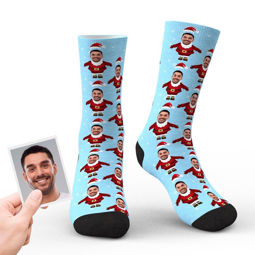 Calzini Divertenti Con Faccia Personalizzata Calzini Phoot Personalizzati Babbo Natale