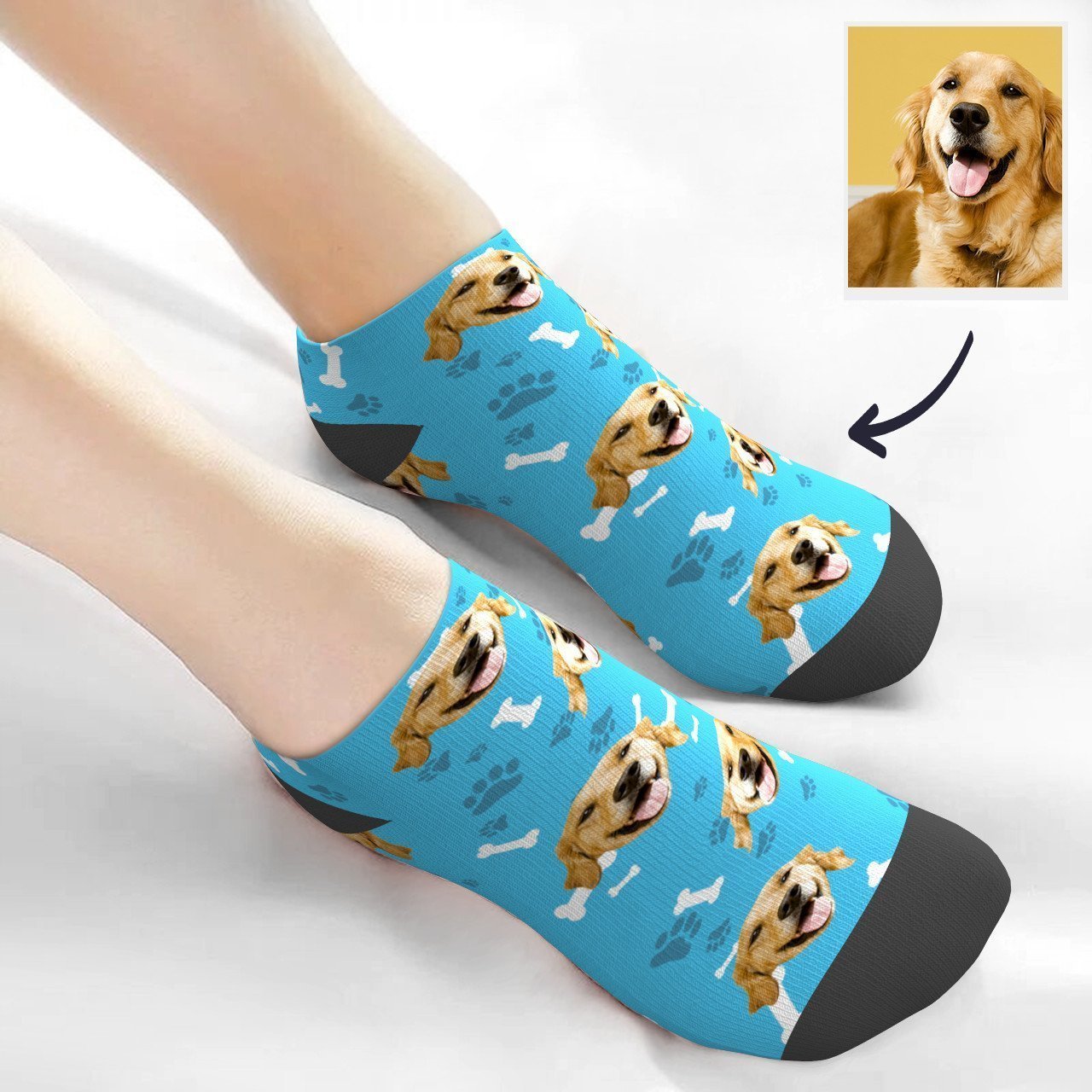 Calzini Personalizzati Con Foto Calzini Bassi Alla Caviglia Per Cani