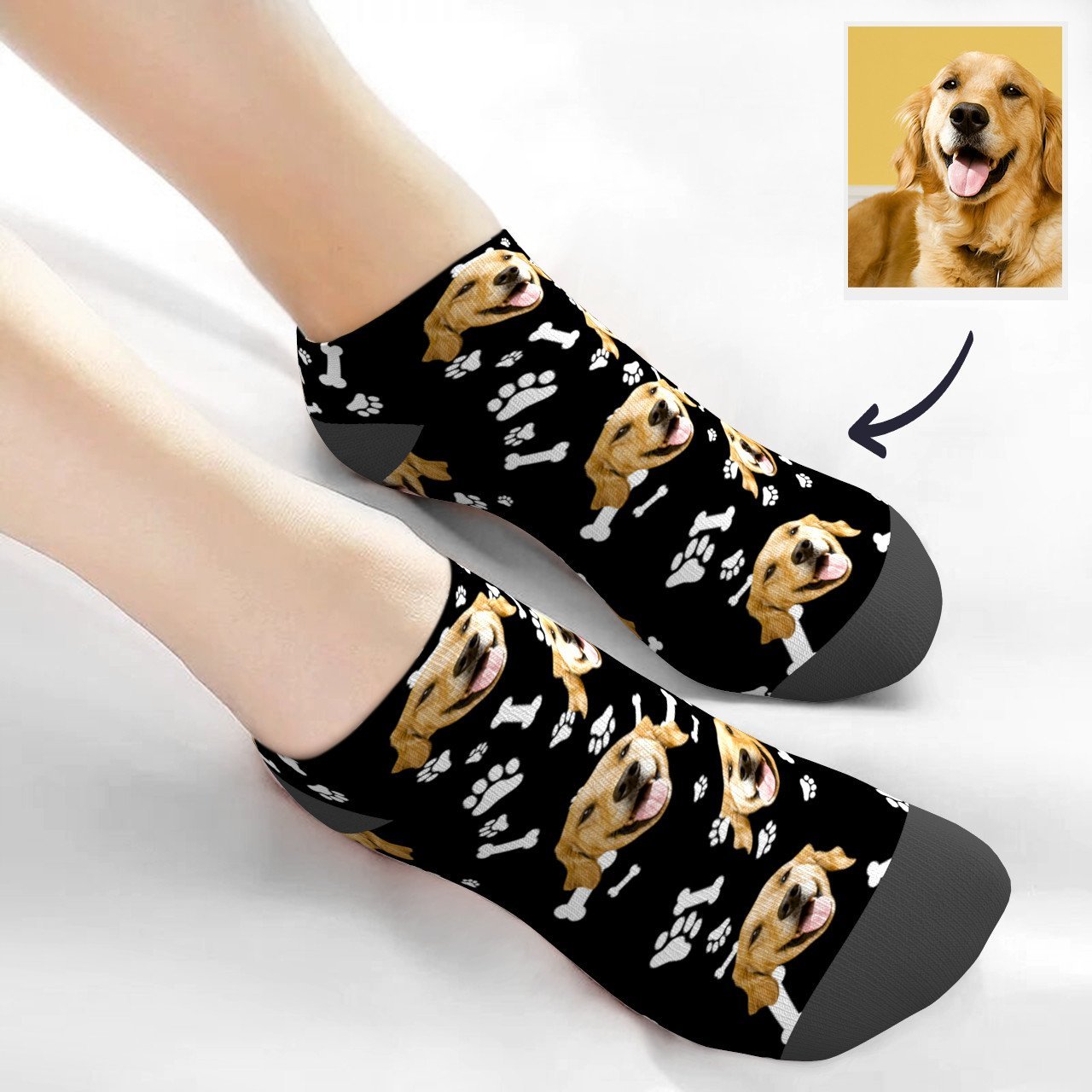 Calzini Personalizzati Con Foto Calzini Bassi Alla Caviglia Per Cani