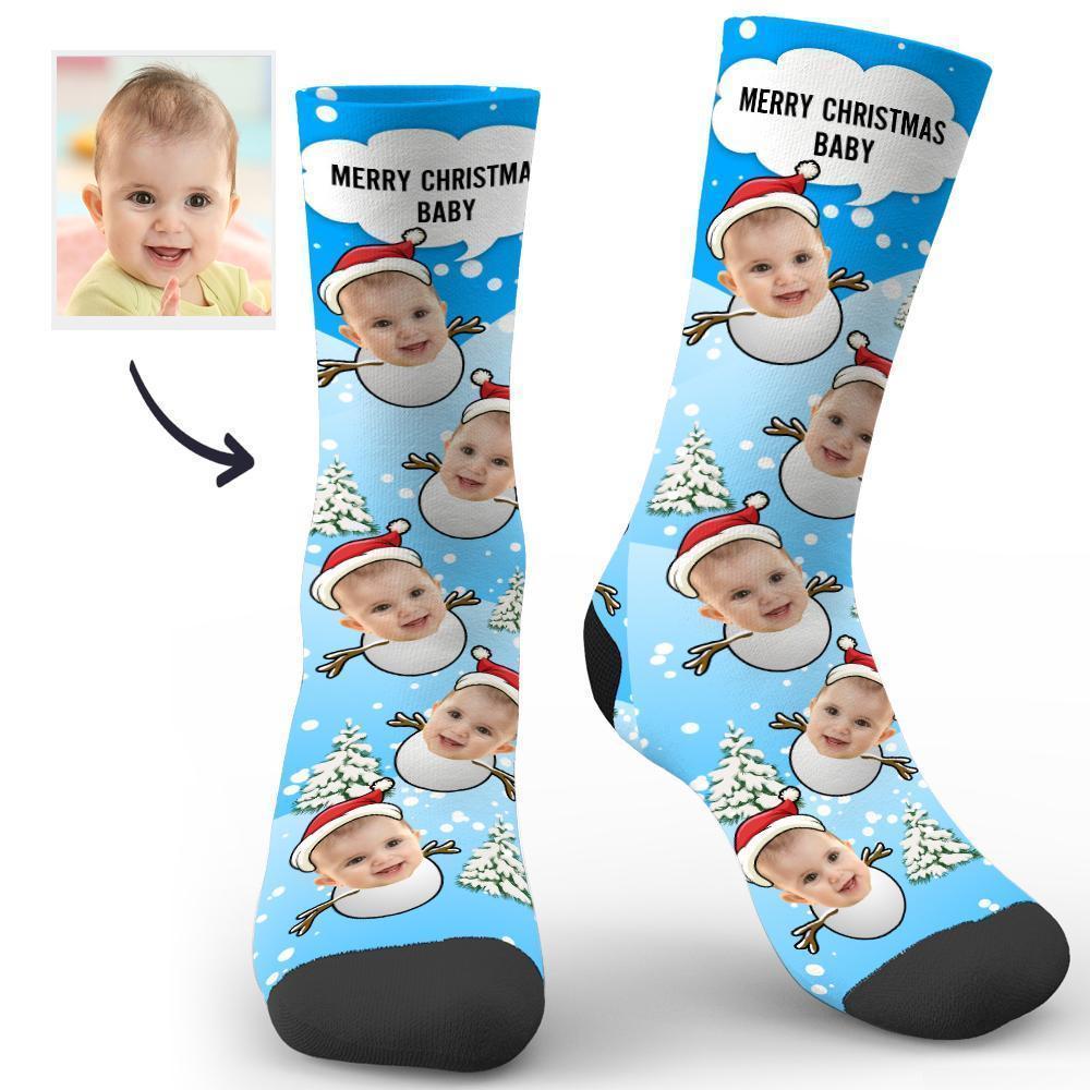 Calze Personalizzate Di Natale Con Incisione - Pupazzo Di Neve
