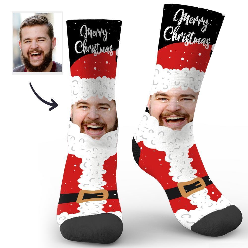 Calzini Fotografici Personalizzati Merry Christmas Calzini Divertenti Con Incisione