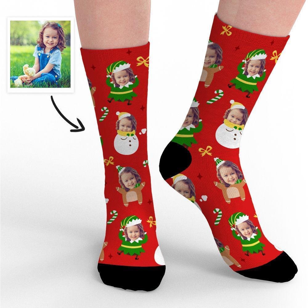 Calzini Con Foto Di Buon Natale Calzini Per Il Viso Simpatici Regali Commemorativi Di Alce Per Natale Per Bambino