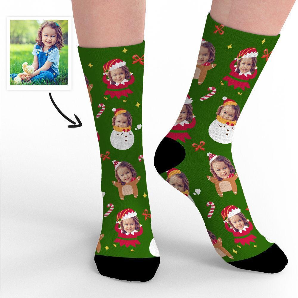 Calzini Con Foto Di Buon Natale Calzini Per Il Viso Simpatici Regali Commemorativi Di Alce Per Natale Per Bambino