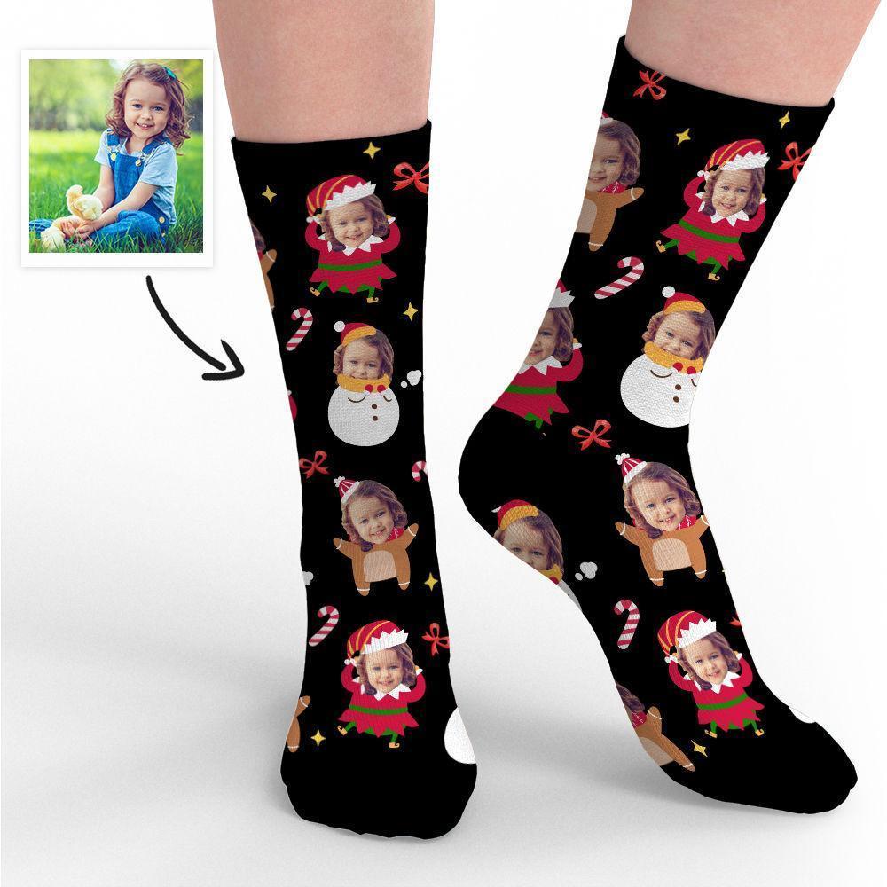 Calzini Con Foto Di Buon Natale Calzini Per Il Viso Simpatici Regali Commemorativi Di Alce Per Natale Per Bambino