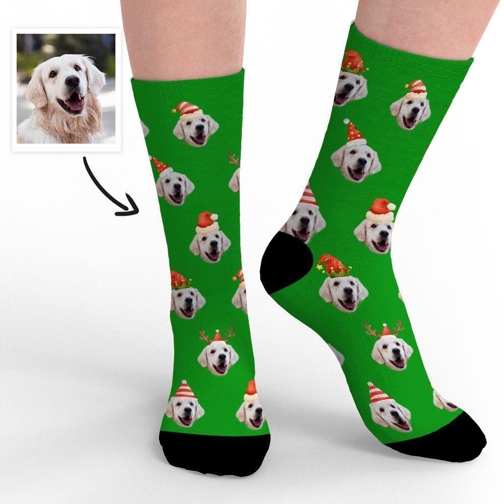 Calzini Per Foto Personalizzati Di Buon Natale Calzini Per Il Viso Regali Di Design Divertenti Per Natale Simpatico Animale Domestico
