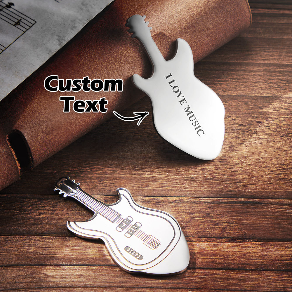 Plettro Per Chitarra Inciso Personalizzato Plettro Personalizzato A Forma Di Chitarra Regalo Per Chitarrista - soufeelit