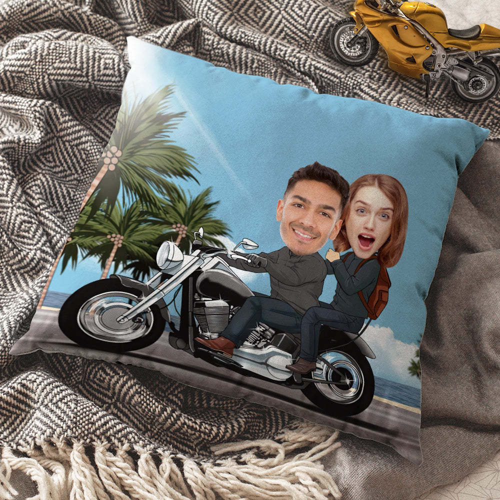 Cuscino Fotografico Personalizzato Cuscino Personalizzato Harley Motors Coppia Regalo Romantico Per Coppia - soufeelit