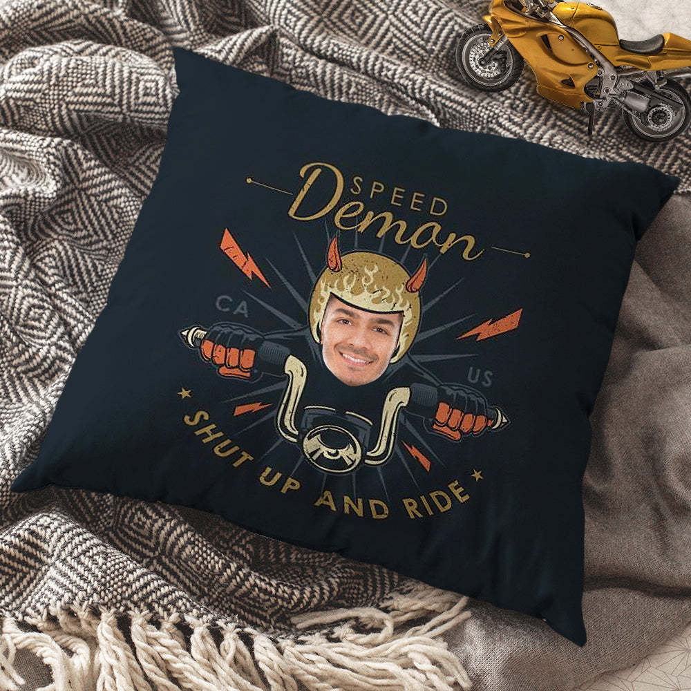 Cuscino Con Foto Personalizzata Cuscino Per Moto Personalizzato Regalo Divertente Per Gli Amanti Della Moto - soufeelit