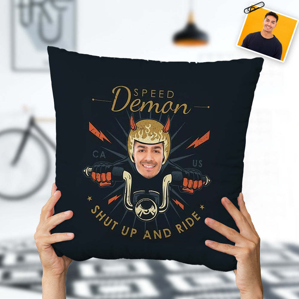 Cuscino Con Foto Personalizzata Cuscino Per Moto Personalizzato Regalo Divertente Per Gli Amanti Della Moto - soufeelit
