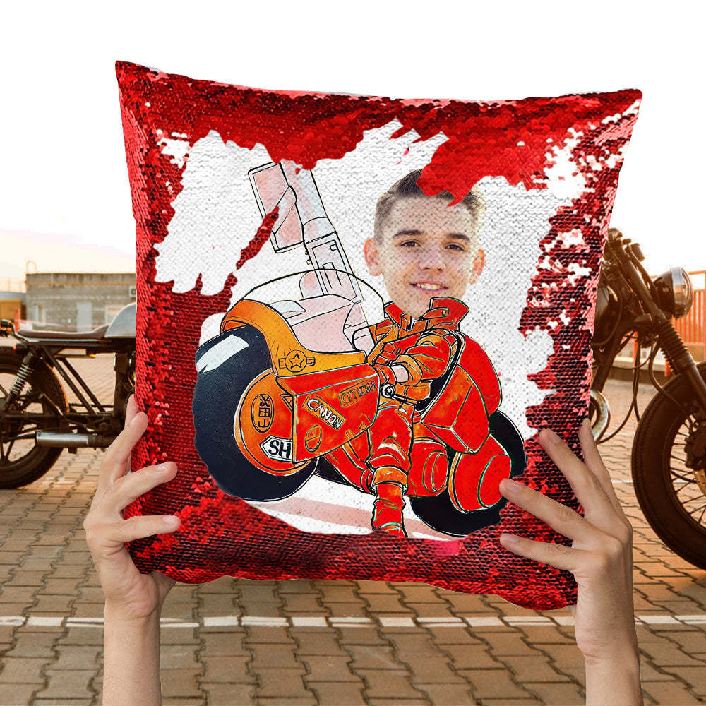Cuscino Personalizzato Con Paillettes Con Foto Cuscino Personalizzato Con Paillettes Per Moto Akira - soufeelit