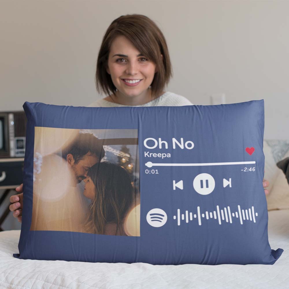 Cuscino Con Codice Spotify Scansionabile Con Foto Personalizzata Cuscino Con Musica Personalizzata Rettangolo Federa Regali Di Inaugurazione Della Casa - soufeelit